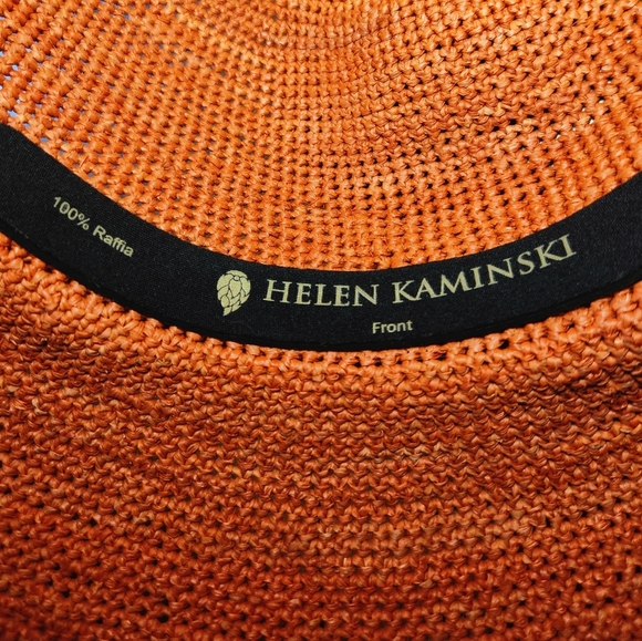HELEN KAMINSKI 100% Raffia Orange Sun Hat main image 12